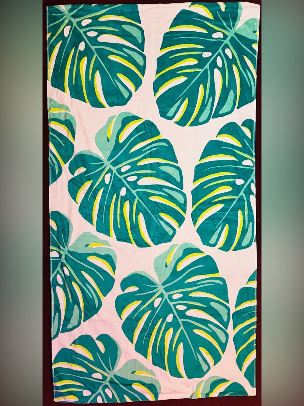 Tropical Foliage Beach Towel